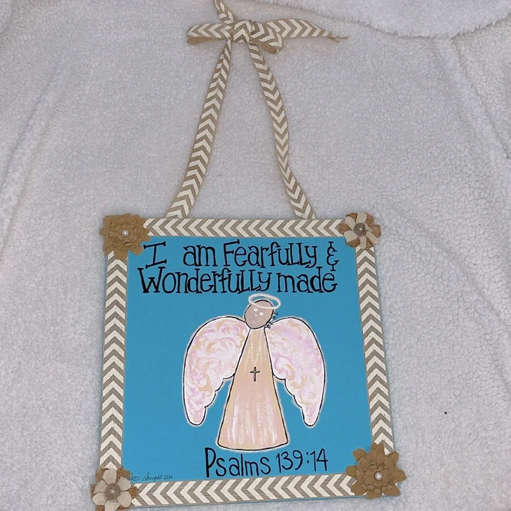 🔥 BEING DONATED Angel Canvas Artwork Psalms